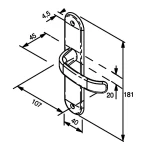 FECHADURA MAGNUM BANHEIRO 40MM 881-40PB ESPELHO CROMADO PADO