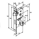 FECHADURA MAGNUM EXTERNA 40MM 931-40PE REDONDA CROMADA PADO