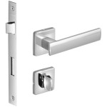 FECHADURA METRO LIGHT 55 QUADRADA BANHEIRO CROMADA