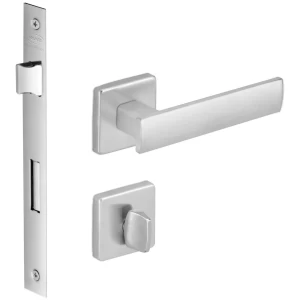 FECHADURA METRO LIGHT 40 QUADRADA BANHEIRO ESCOVADA