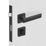 FECHADURA METRO LIGHT 55 QUADRADA BANHEIRO PRETA