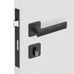 FECHADURA METRO LIGHT 55 QUADRADA EXTERNA PRETA