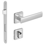 FECHADURA METRO LIGHT 40 QUADRADA EXTERNA CROMADA C/RED