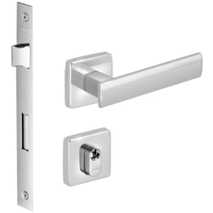 FECHADURA METRO LIGHT 55 QUADRADA EXTERNA CROMADA