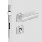 FECHADURA METRO LIGHT 40 QUADRADA EXTERNA ESCOVADA