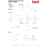 FECHADURA MÓVEIS PORTA DE CORRER HARDT F4005CR PRESSÃO 22MM