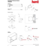 FECHADURA MÓVEIS PORTA DE CORRER HARDT F4010CR 22MM