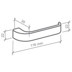 FECHADURA ODIN QUADRADA BANHEIRO ESCOVADA C/RED