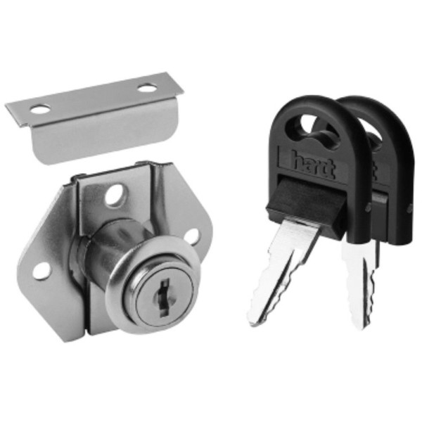 FECHADURA PARA GAVETA HARDT F4033NI CURTA CHAVE RETRÁTIL 22MM