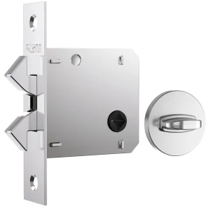 FECHADURA PORTA CORRER BIEL 1006-S WC REDONDA CLASSIC INOX