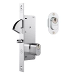 FECHADURA PORTA CORRER STAM 940 ESPELHO INOX CROMADO