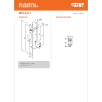 FECHADURA PORTA CORRER STAM 940 ESPELHO INOX CROMADO