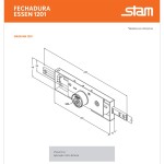 FECHADURA PORTA ENROLAR ESSEM 1201 TETRA PRETO