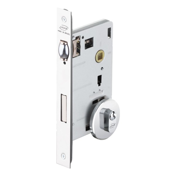 FECHADURA ROLETE 1710 REDONDA EXTERNA CROMADA XP