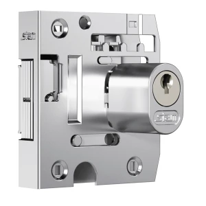 FECHADURA PORTA VIDRO 2002 BLINDEX OVAL CROMADA