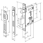 FECHADURA ROLETE 1710 QUADRADA EXTERNA PRETO FECHADURA ROLETE 1710 QUADRADA EXTERNA PRETO