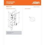 FECHADURA ROLETE STAM LYON 803 REDONDA ANTIQUE
