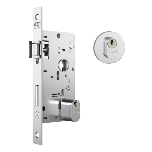 FECHADURA ROLETE STAM LYON 803 REDONDA INOX POLIDO