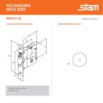 FECHADURA ROLETE STAM NICE 1025 REDONDA BANHEIRO INOX POLIDO