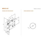 FECHADURA ROLETE STAM NICE 1025 REDONDA BANHEIRO PRETA