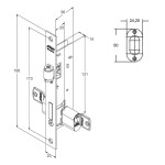 FECHADURA SERRALHEIRO ROLETE STAM NANCY 601 ESPELHO PRETO FECHADURA SERRALHEIRO ROLETE STAM NANCY 601 ESPELHO PRETO