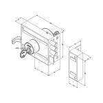 FECHADURA SERRALHEIRO SOBREPOR STAM 3 PINOS 1701/100 BRANCO