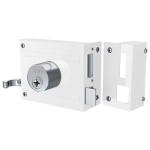 FECHADURA SERRALHEIRO SOBREPOR STAM LINGUETA 1701/100 BRANCO