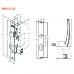 FECHADURA SERRALHEIRO STAM 603/33 INOX CROMADO