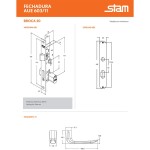FECHADURA SERRALHEIRO STAM AUE 603/11 PRETO