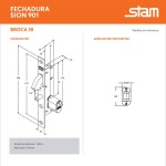 FECHADURA SERRALHEIRO CORRER STAM 901 CROMADA BICO PAPAGAIO