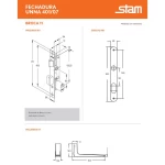 FECHADURA SERRALHEIRO STAM UNNA 401/07 INOX POLIDO FECHADURA SERRALHEIRO STAM UNNA 401/07 INOX POLIDO
