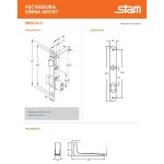 FECHADURA SERRALHEIRO STAM UNNA 401/07 PRETO