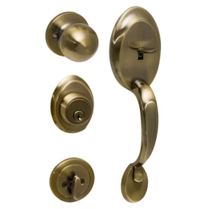 FECHADURA RETRÔ COLONIAL BLIM BLIM OURO VELHO