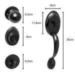 FECHADURA RETRÔ COLONIAL BLIM BLIM PRETO FECHADURA RETRÔ COLONIAL BLIM BLIM PRETO