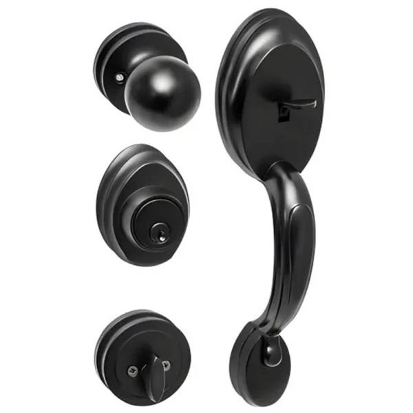 FECHADURA RETRÔ COLONIAL BLIM BLIM PRETO