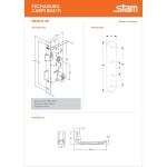 FECHADURA STAM CARPI 804/11 ESPELHO EXTERNA INOX POLIDO