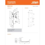 FECHADURA STAM CARPI 814/11 ESPELHO INTERNA ANTIQUE FECHADURA STAM CARPI 814/11 ESPELHO INTERNA ANTIQUE