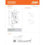 FECHADURA STAM FANO 803/21 REDONDA EXTERNA ANTIQUE