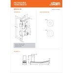 FECHADURA STAM FANO 803/21 REDONDA EXTERNA INOX POLIDO