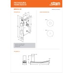 FECHADURA STAM FANO 823/21 REDONDA BANHEIRO INOX POLIDO