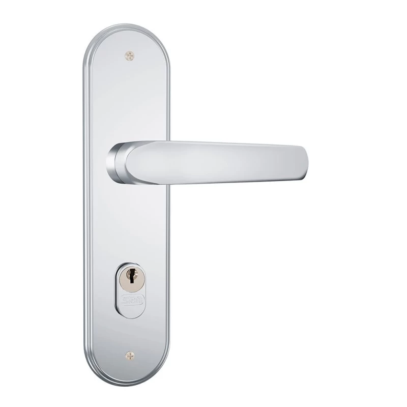 ソヨゴ　雄　/304 FECHADURA STAM GENOA 1601/09 ESPELHO EXTERNA INOX POLIDO - Trava Forte