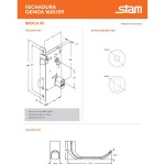 FECHADURA STAM GENOA 1601/09 REDONDA EXTERNA INOX POLIDO