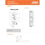 FECHADURA STAM INOX HOME IX310 EXTERNA ESCOVADA
