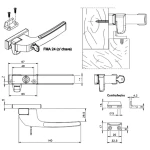 FECHO ALAVANCA FERMAX C/CHAVE FMA24 DIREITO BRONZE