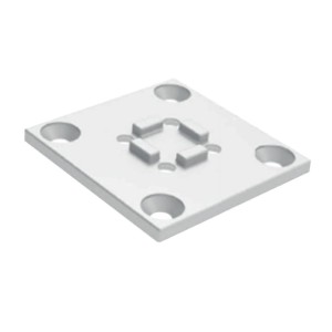 KIT ACESSÓRIO PERFIL LINK ROMETAL FIXAÇÃO PAREDE/TETO C/4 CROMO ACETINADO