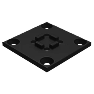KIT ACESSÓRIO PERFIL LINK ROMETAL FIXAÇÃO PAREDE/TETO C/4 PRETO