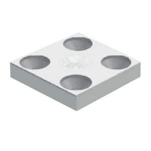 KIT ACESSÓRIO PERFIL LINK ROMETAL FIXAÇÃO RODÍZIO/SAPATA CROMO ACETINADO