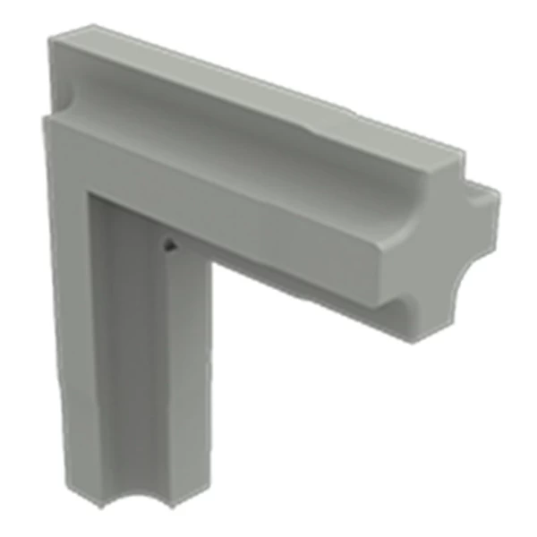 KIT ACESSÓRIO PERFIL LINK ROMETAL CONECTOR 45º C/8 PRETO