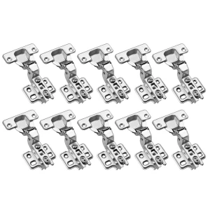 KIT C/10 DOBRADIÇA CANECO C.FIXO INOX FERLOCK AM S.CURVA