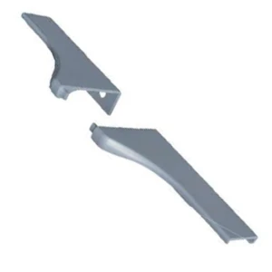 KIT C/10 PONTEIRA ROMETAL FACETATO 15MM PE-183 S7015 CHAMPAGNE/INOX